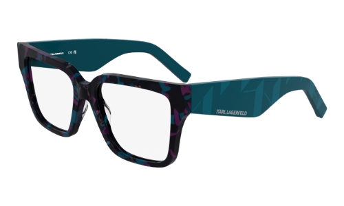 bright blue oversized squares glasses