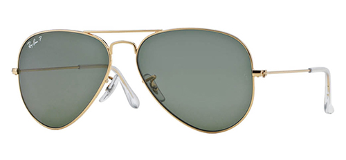 Classic metallic Ray-Ban aviators