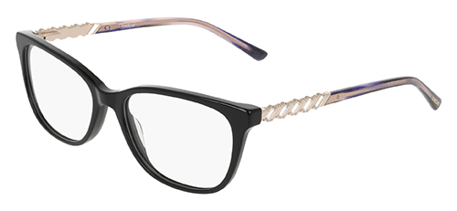 bebe glasses with geometric temple embellishments
